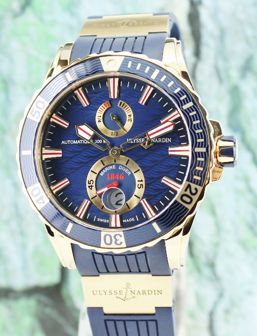 (image for) Like New 99.9% Unpolished Ulysse Nardin Marine Diver / 266-10